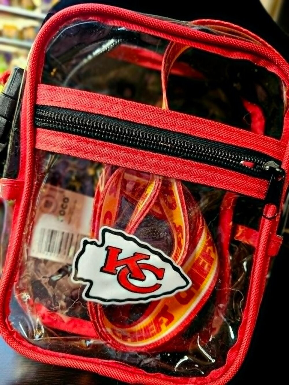 FOCO Kansas City Chiefs Clear Stadium Crossbody